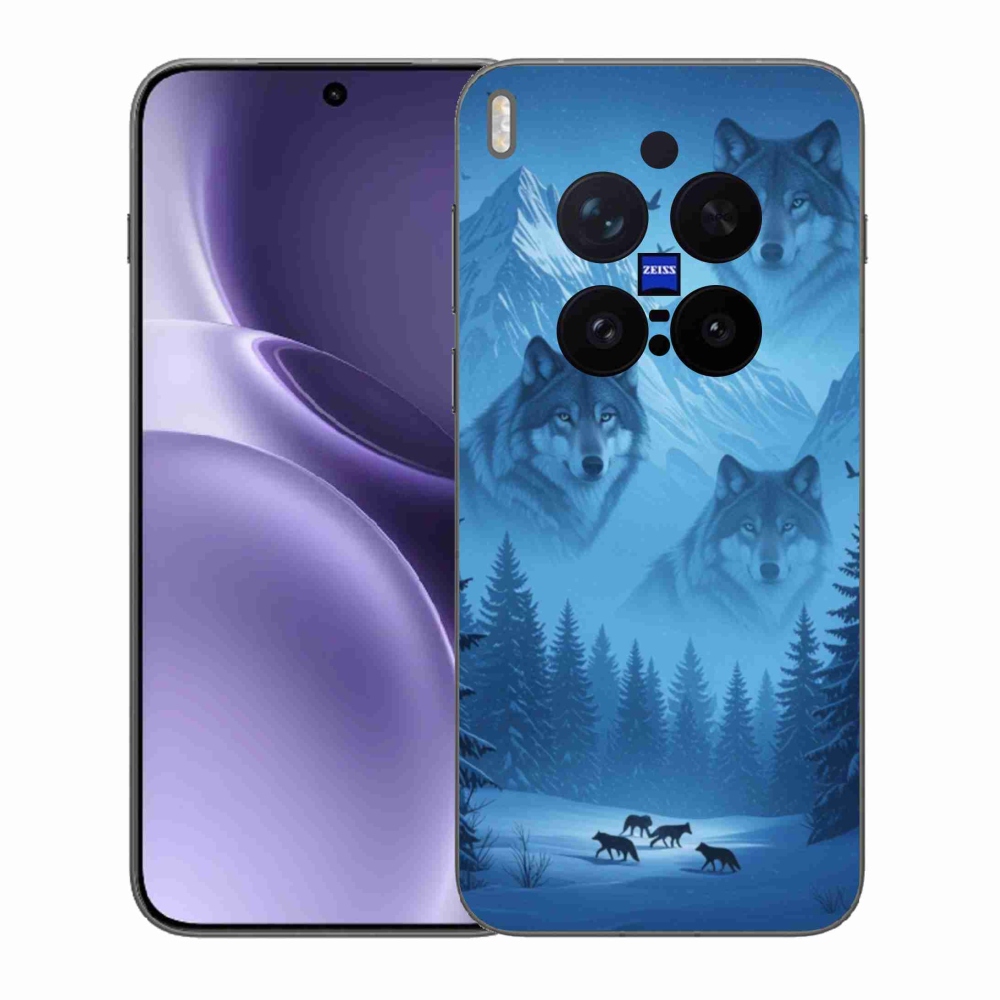 Gelový kryt mmCase na Vivo X300 Pro 5G - vlčí smečka