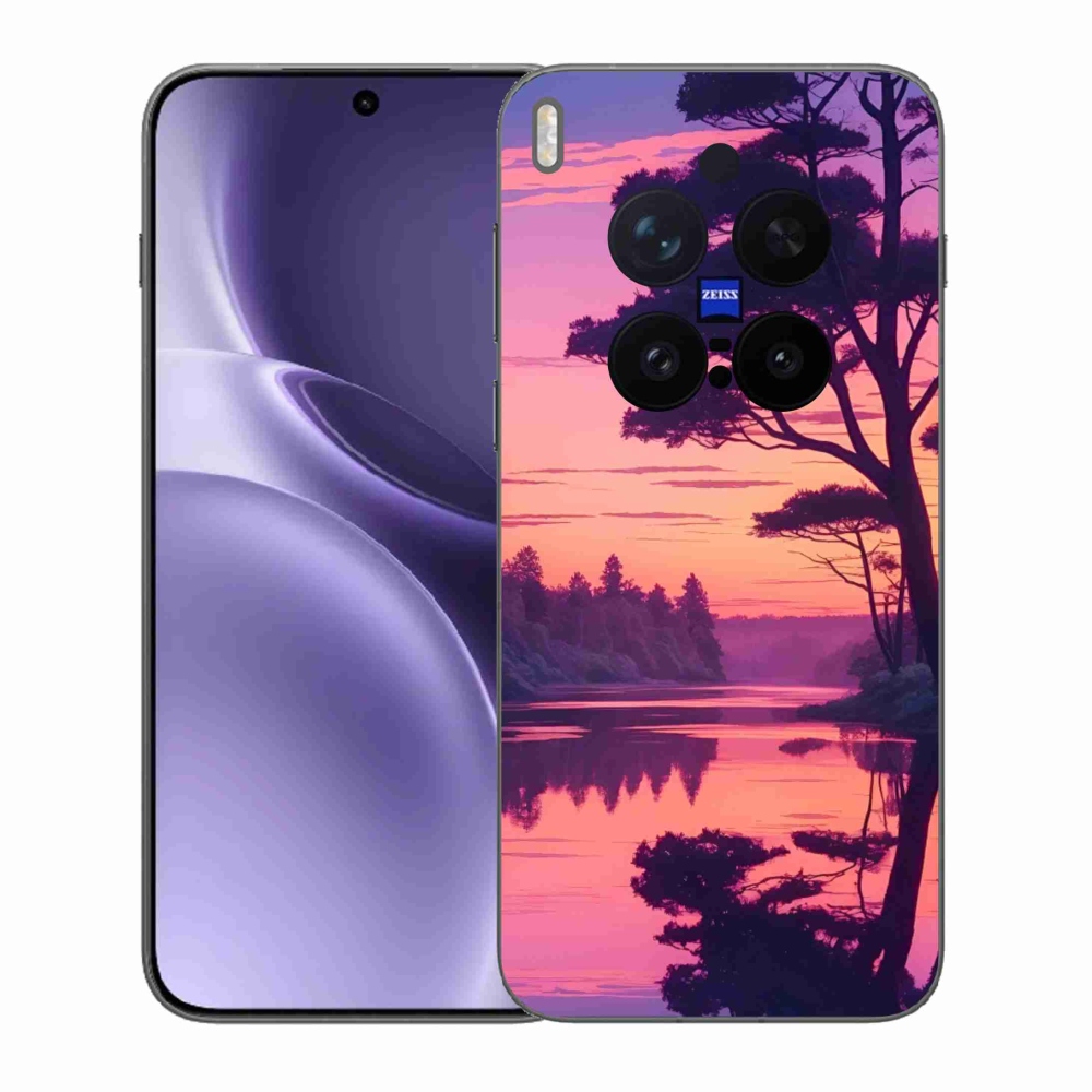 Gelový kryt mmCase na Vivo X300 Pro 5G - západ slunce nad jezerem