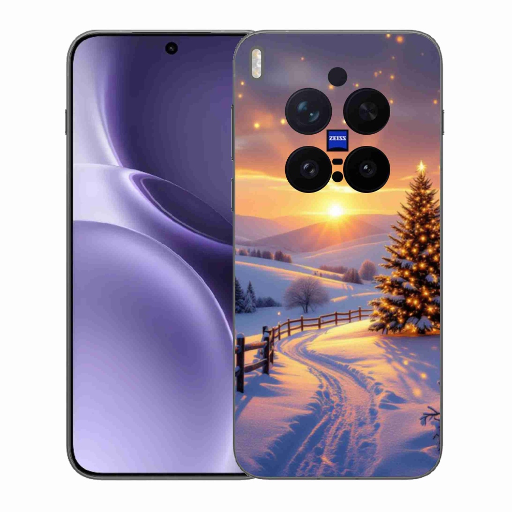 Gelový kryt mmCase na Vivo X300 Pro 5G - zimní krajina