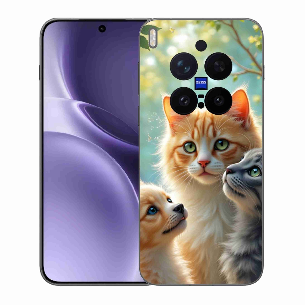 Gelový kryt mmCase na Vivo X300 Pro 5G - zvířecí přátelství 2