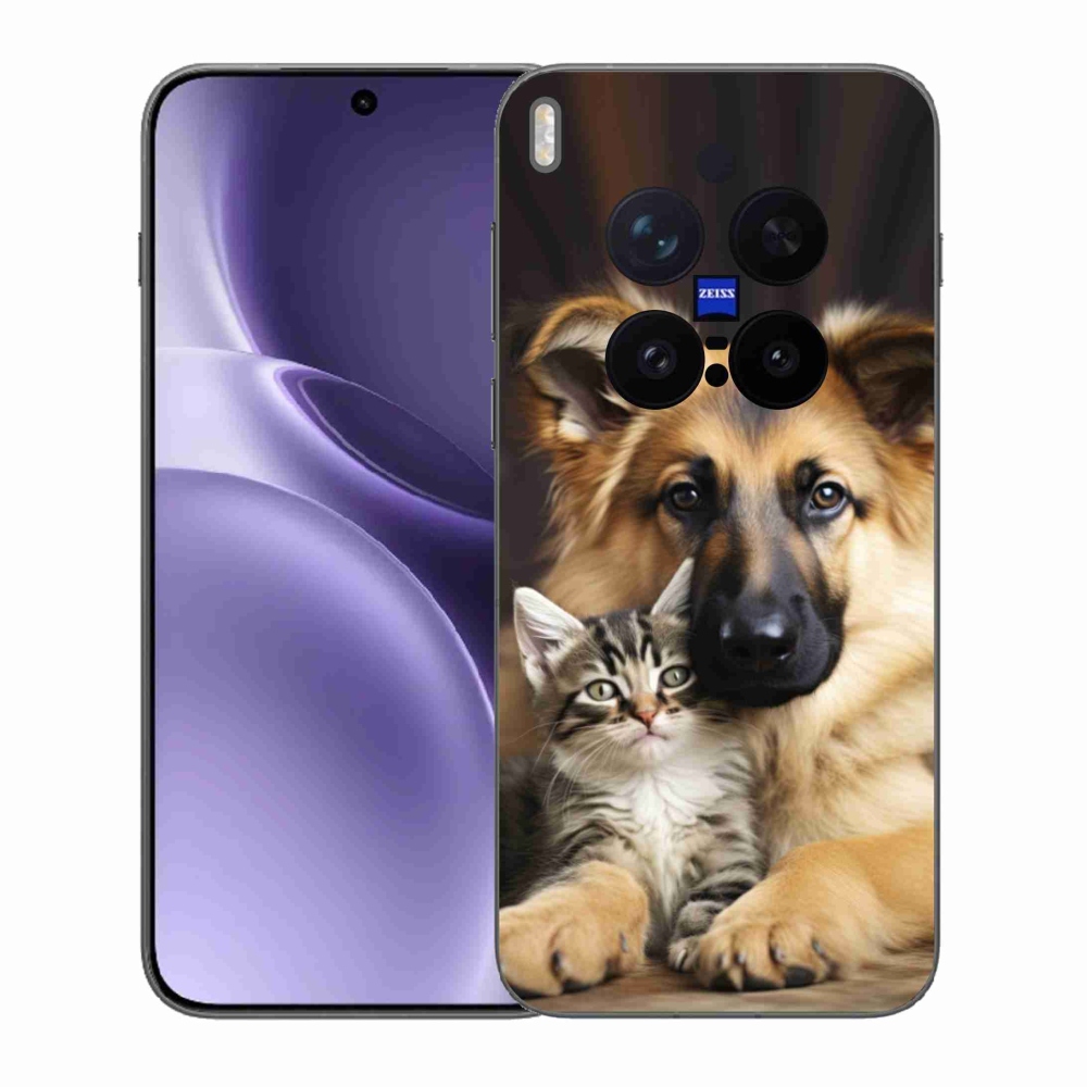 Gelový kryt mmCase na Vivo X300 Pro 5G - zvířecí přátelství