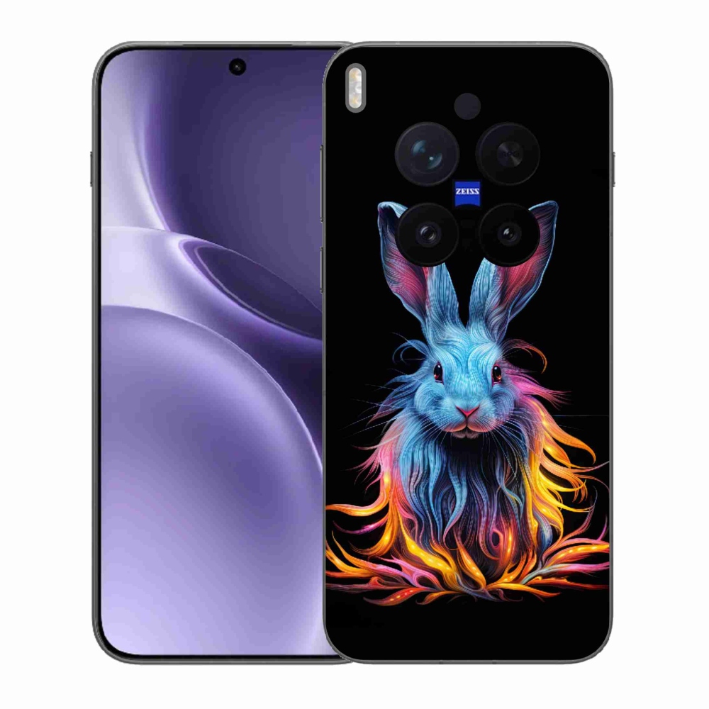 Gelový kryt mmCase na Vivo X300 Pro - abstraktní zajíc