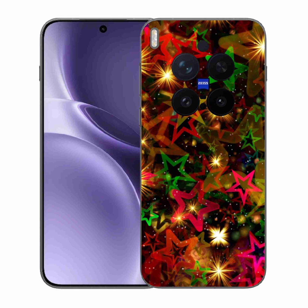 Gelový kryt mmCase na Vivo X300 Pro - barevné hvězdičky