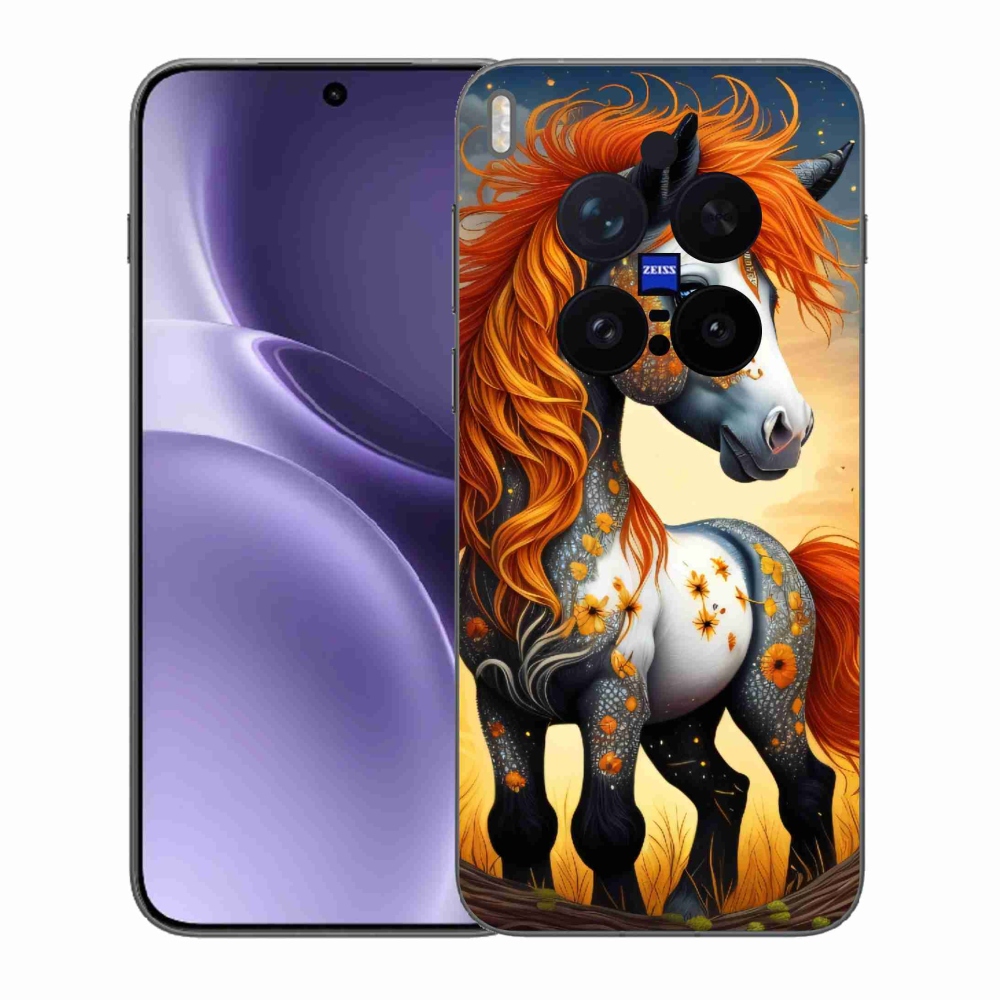 Gelový kryt mmCase na Vivo X300 Pro - barevný poník