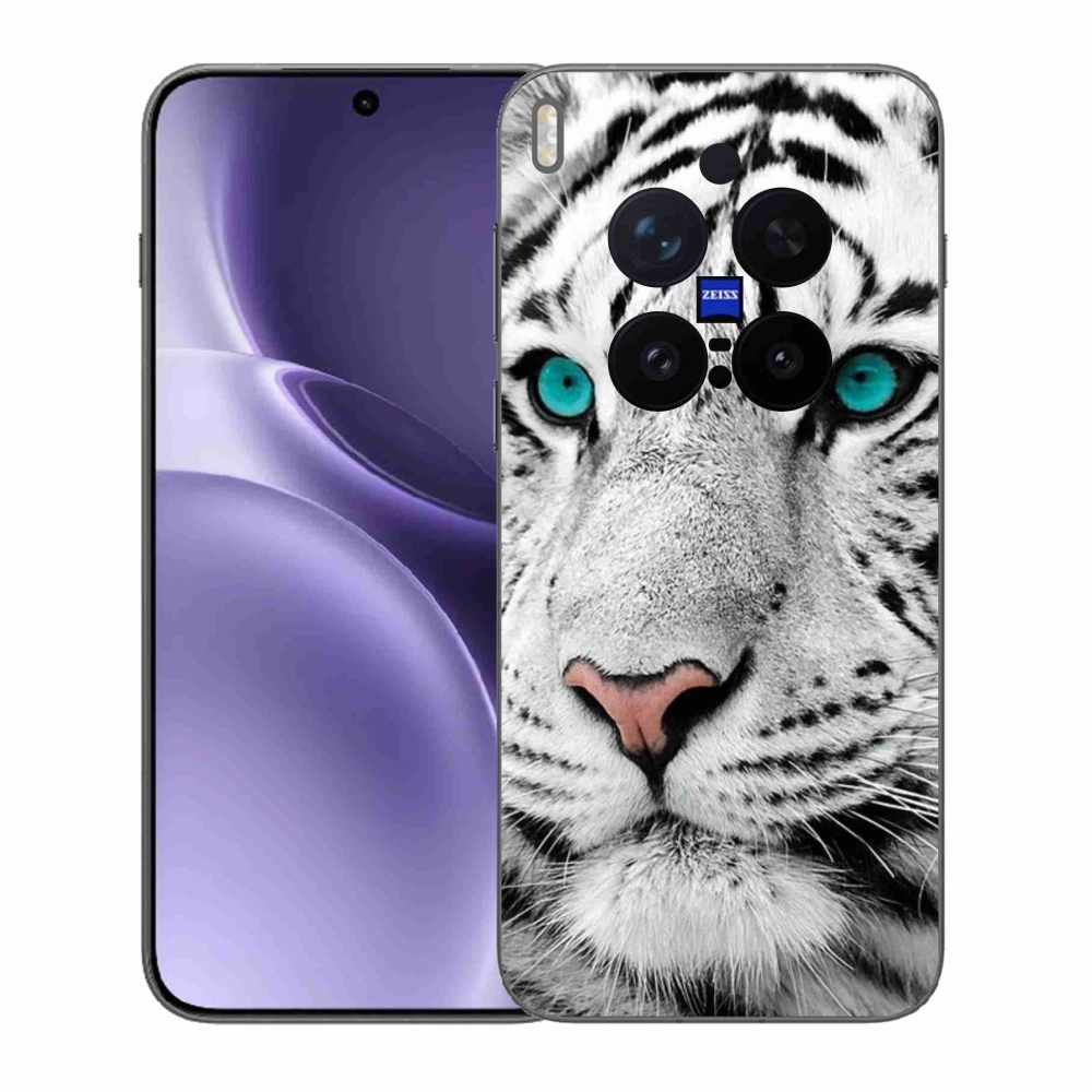 Gelový kryt mmCase na Vivo X300 Pro - bílý tygr