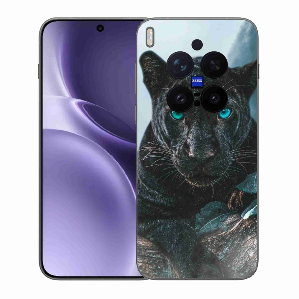 Gelový kryt mmCase na Vivo X300 Pro - černý panter