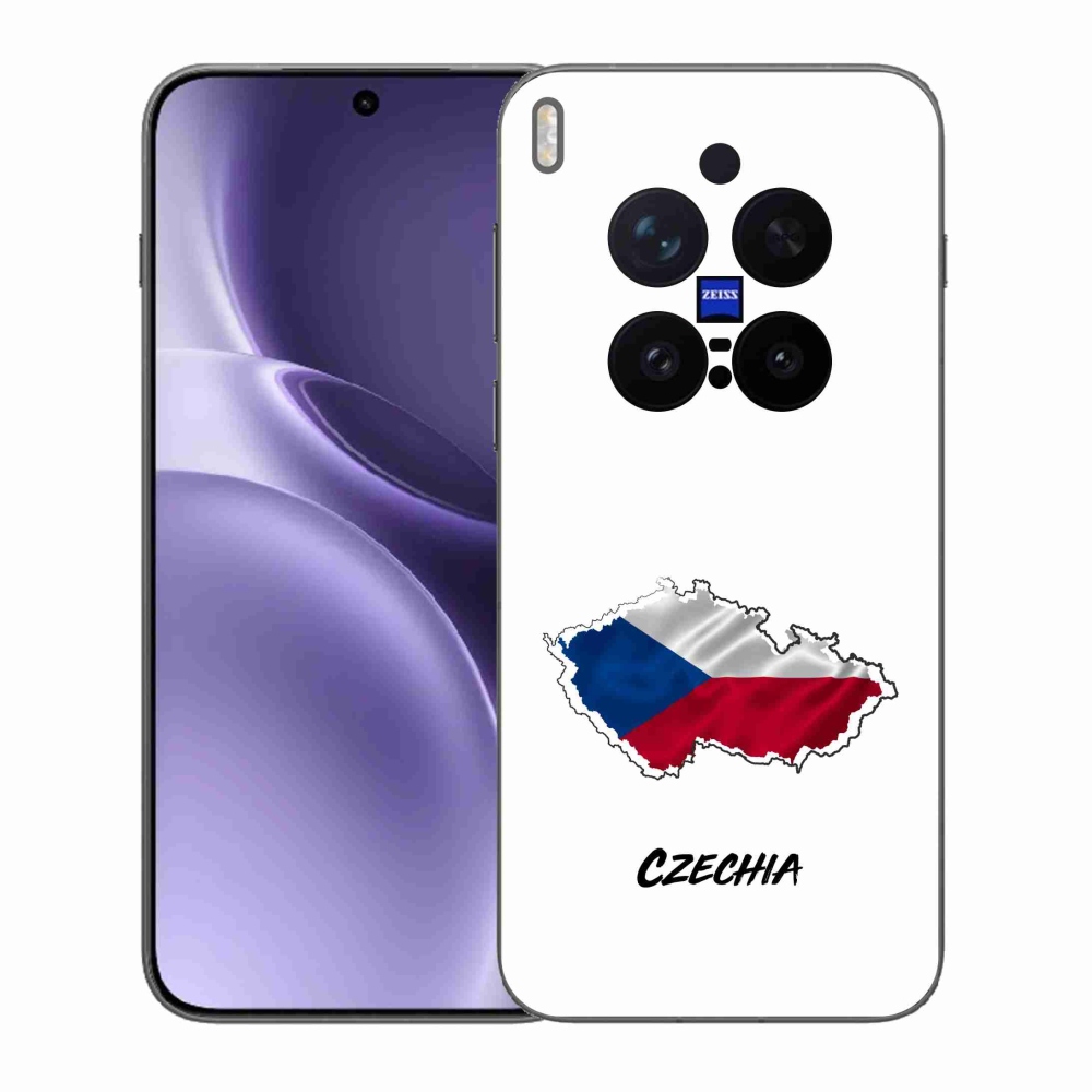 Gelový kryt mmCase na Vivo X300 Pro - Czechia bílé pozadí