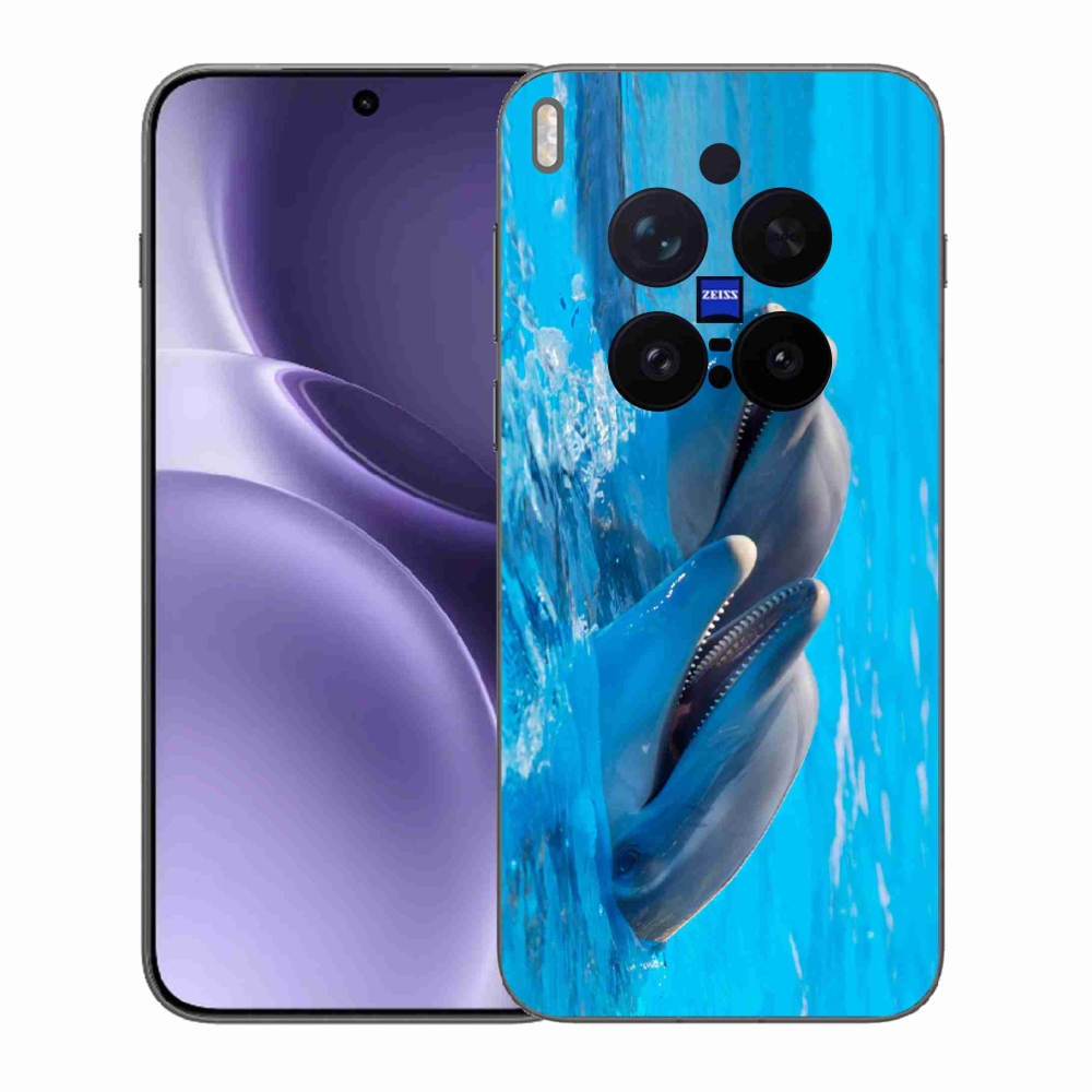 Gelový kryt mmCase na Vivo X300 Pro - delfíni