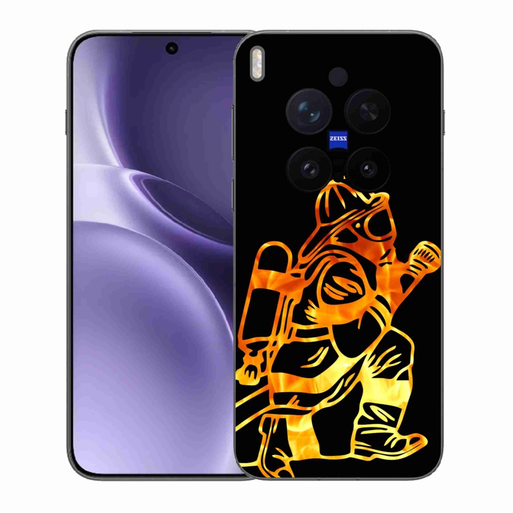 Gelový kryt mmCase na Vivo X300 Pro - hasič 1