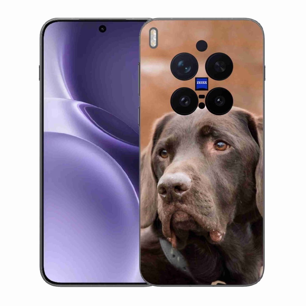 Gelový kryt mmCase na Vivo X300 Pro - hnědý labrador