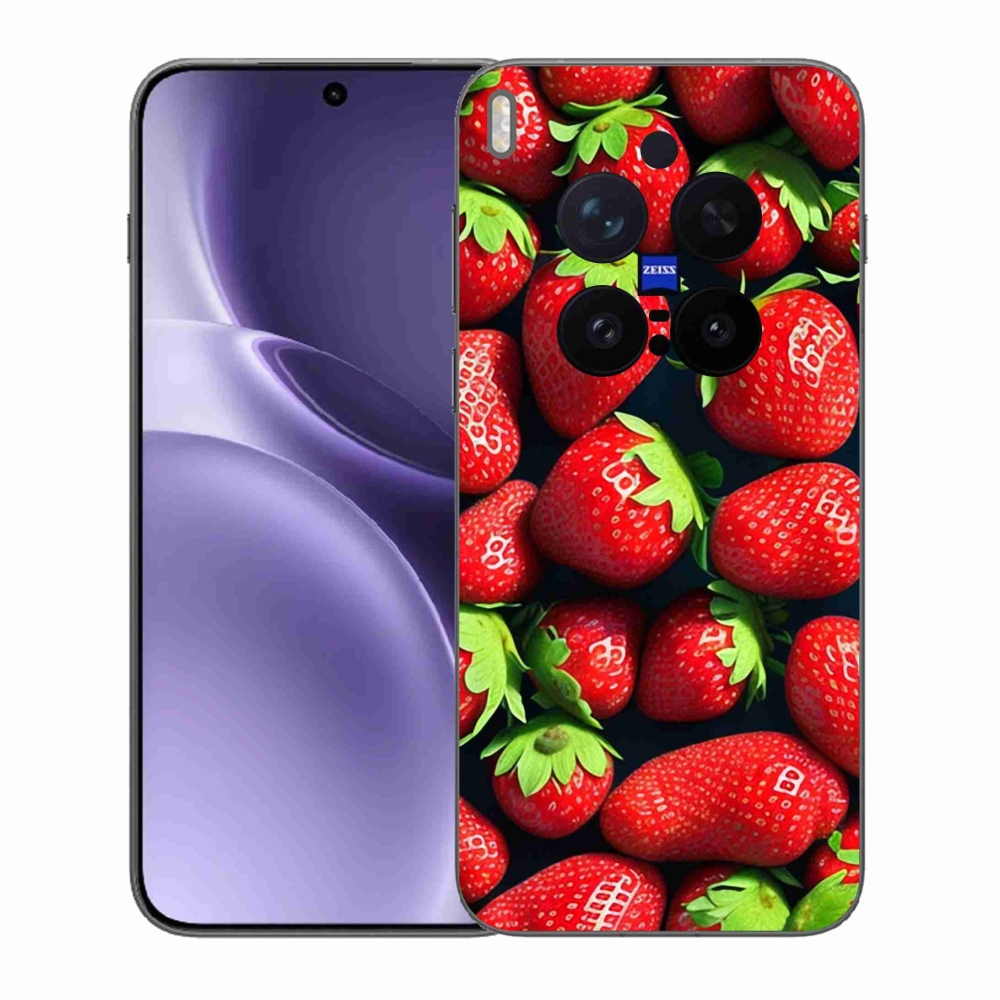 Gelový kryt mmCase na Vivo X300 Pro - jahody