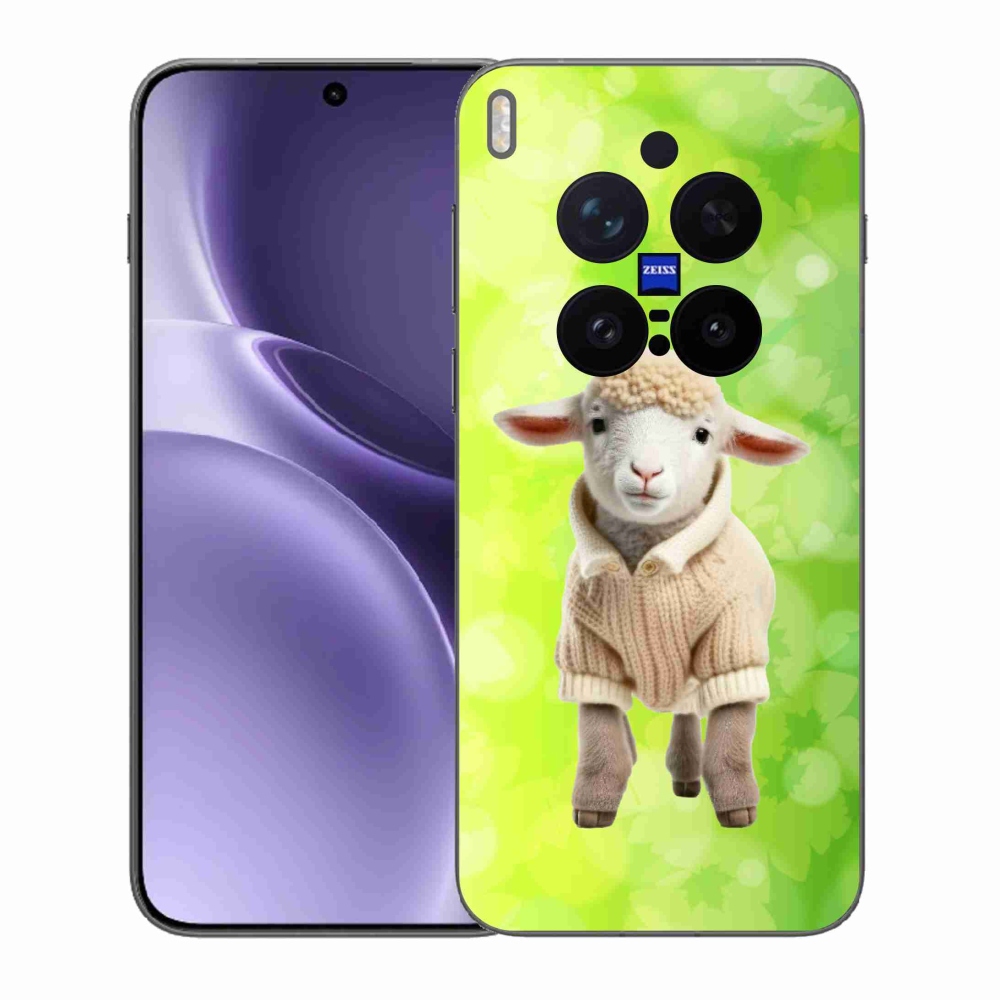 Gelový kryt mmCase na Vivo X300 Pro - jehně ve svetru