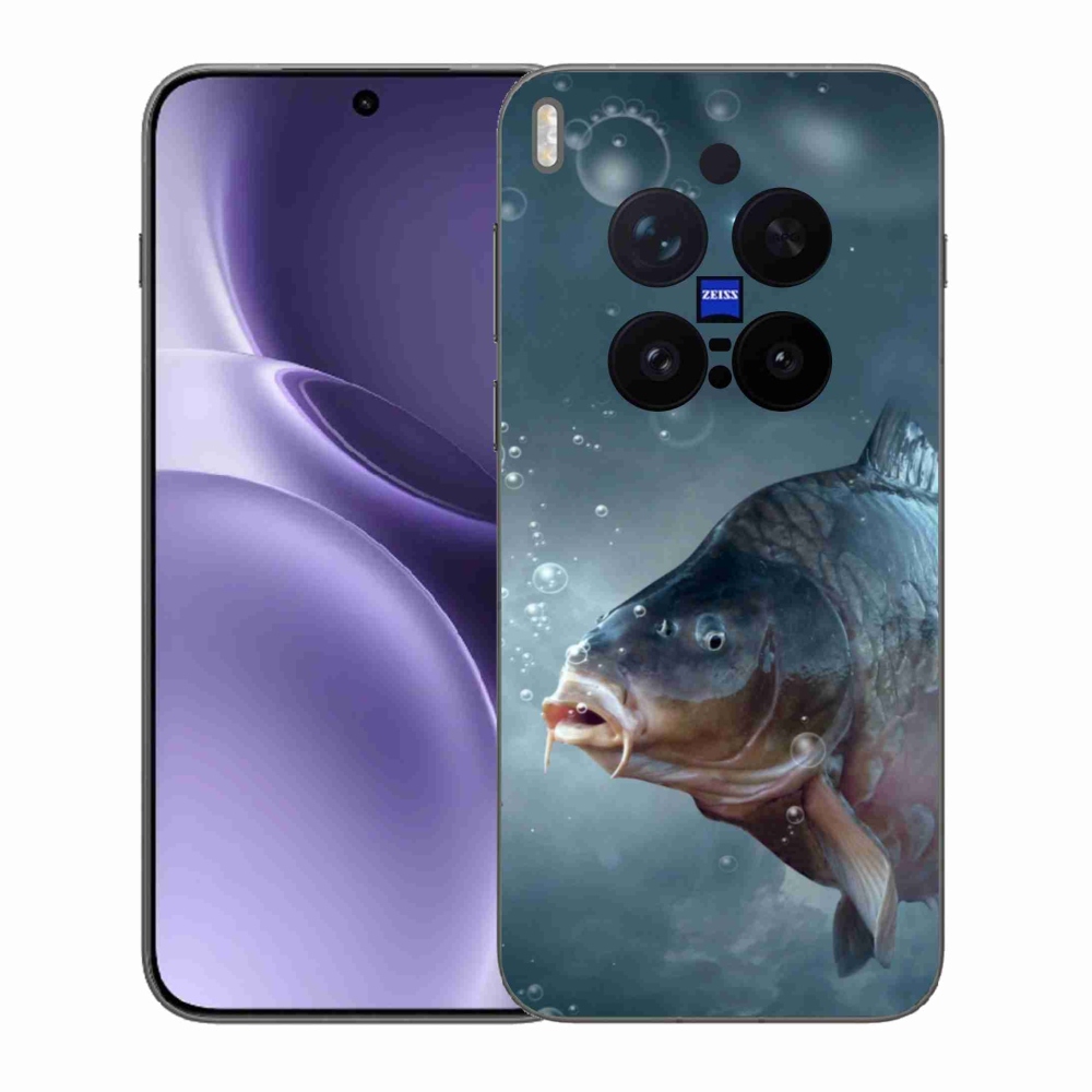 Gelový kryt mmCase na Vivo X300 Pro - kapr a bublinky