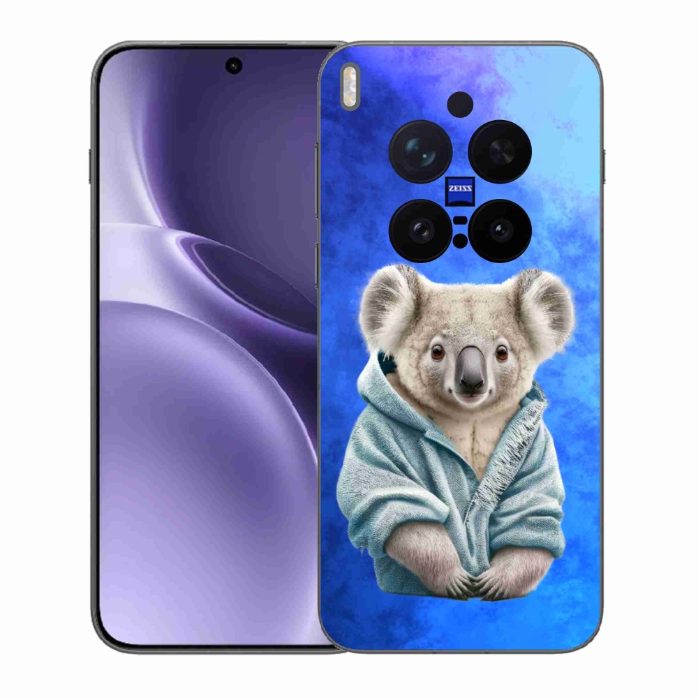 Gelový kryt mmCase na Vivo X300 Pro - koala ve svetru