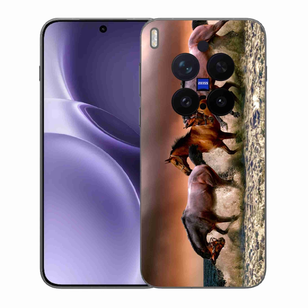 Gelový kryt mmCase na Vivo X300 Pro - koně 1