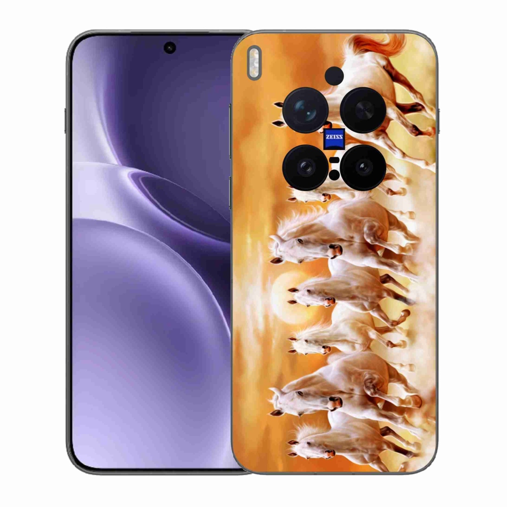 Gelový kryt mmCase na Vivo X300 Pro - koně 2