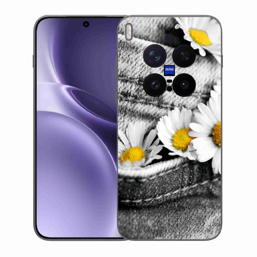 Gelový kryt mmCase na Vivo X300 Pro - kopretiny