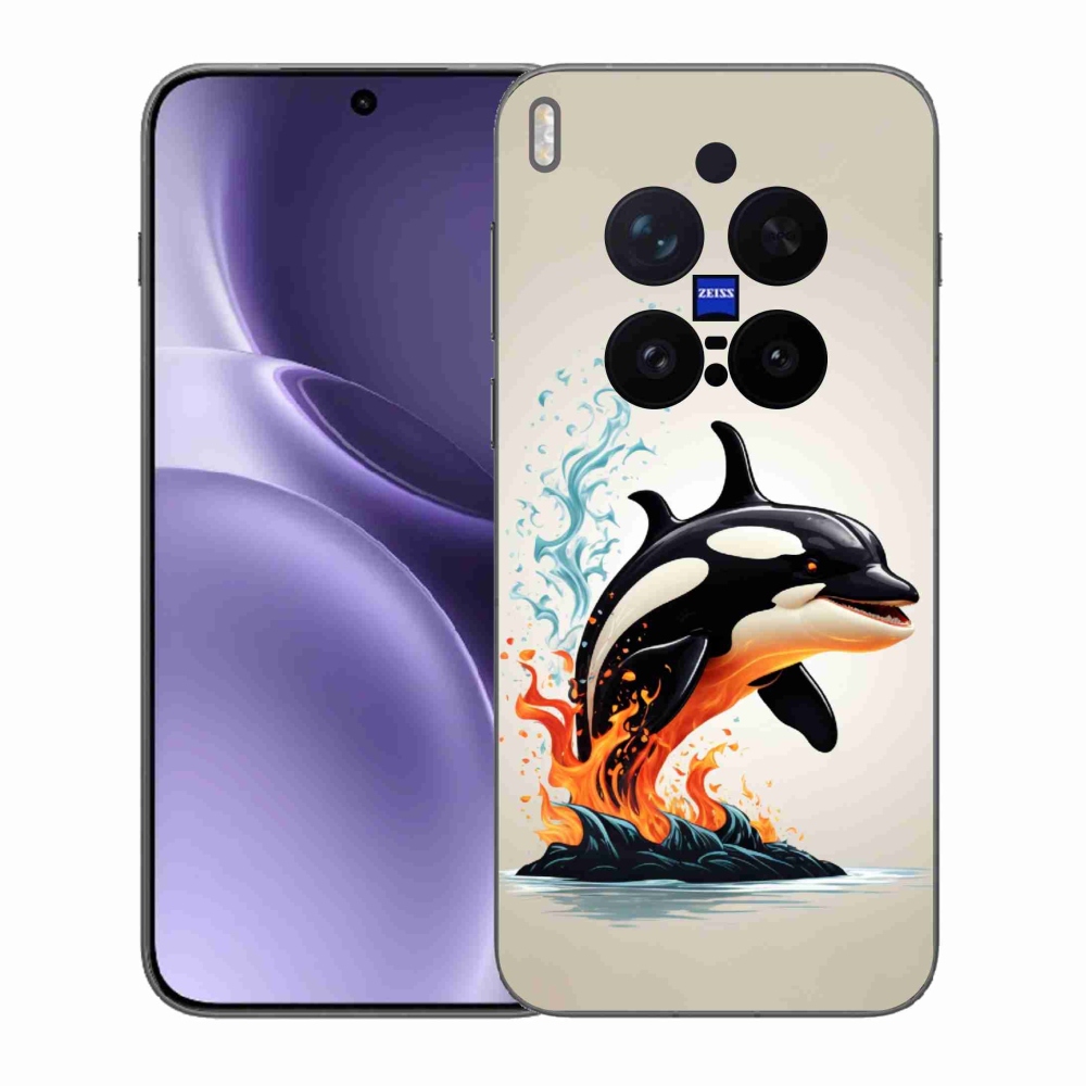 Gelový kryt mmCase na Vivo X300 Pro - kosatka