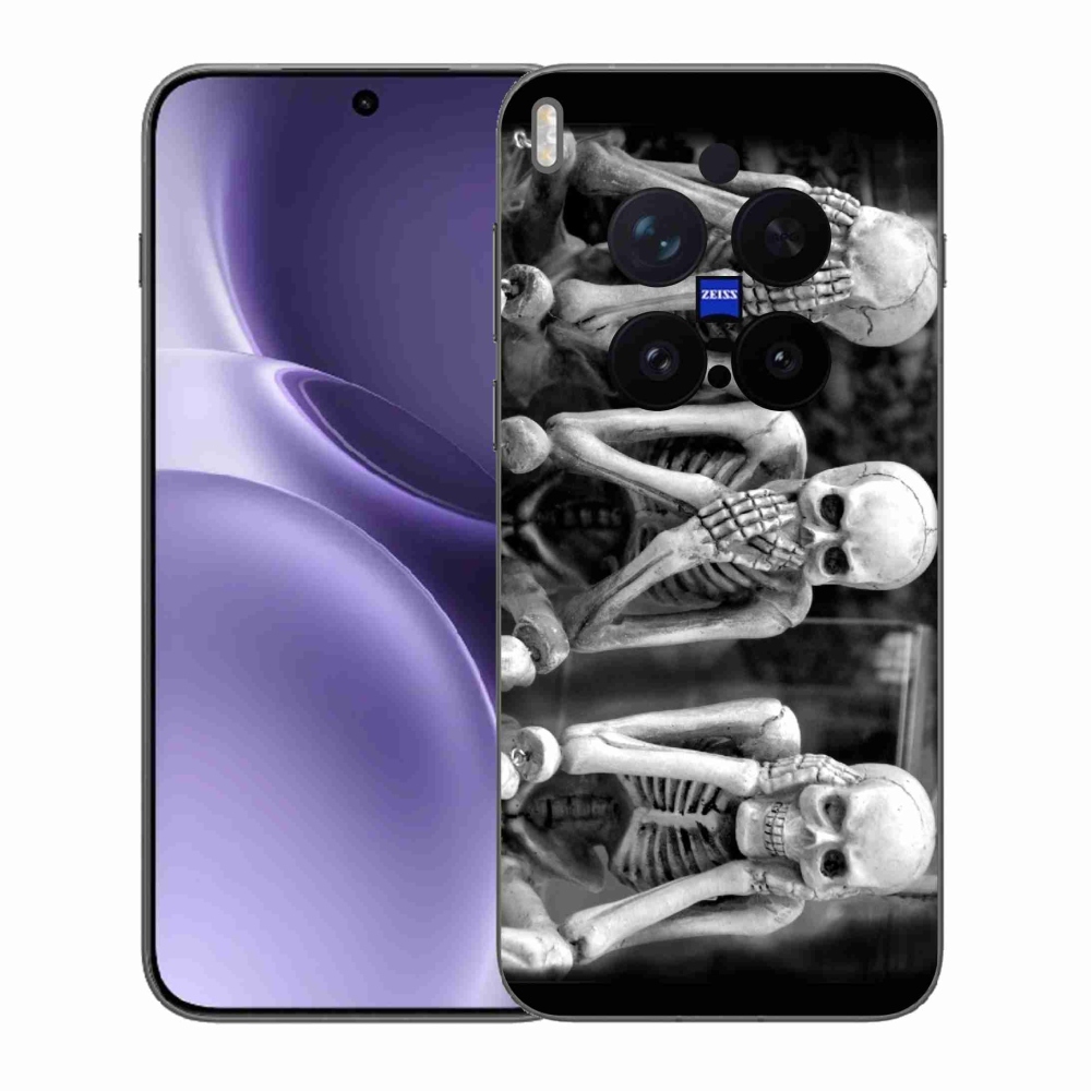 Gelový kryt mmCase na Vivo X300 Pro - kostlivci