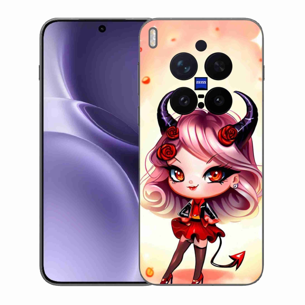 Gelový kryt mmCase na Vivo X300 Pro - kreslená čertice