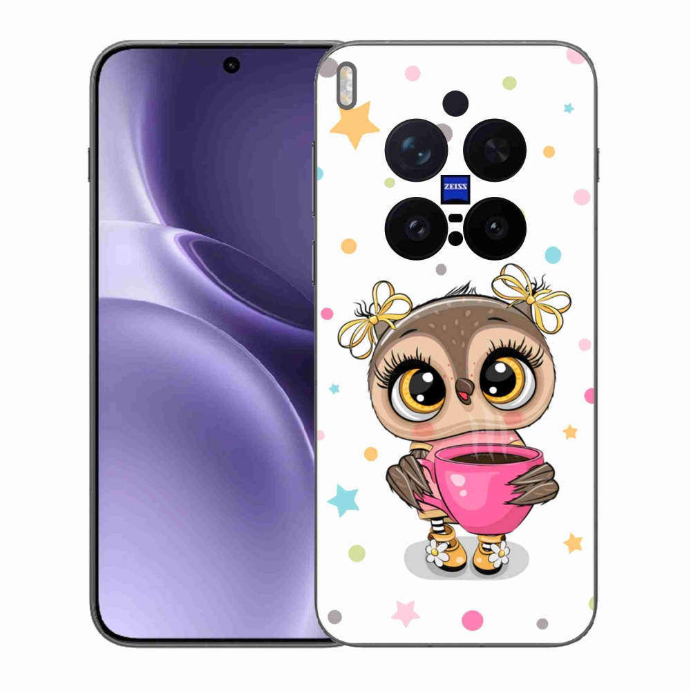 Gelový kryt mmCase na Vivo X300 Pro - kreslená sovička