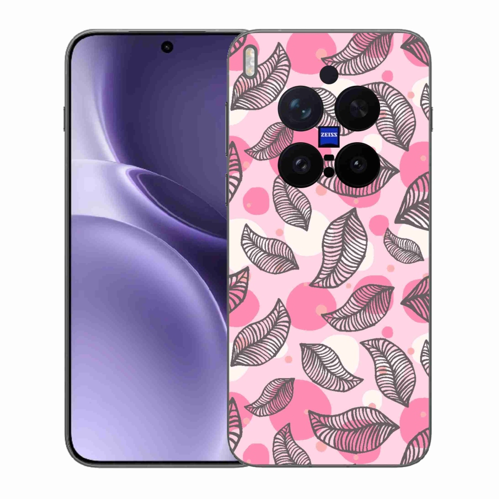 Gelový kryt mmCase na Vivo X300 Pro - kreslené padající listy