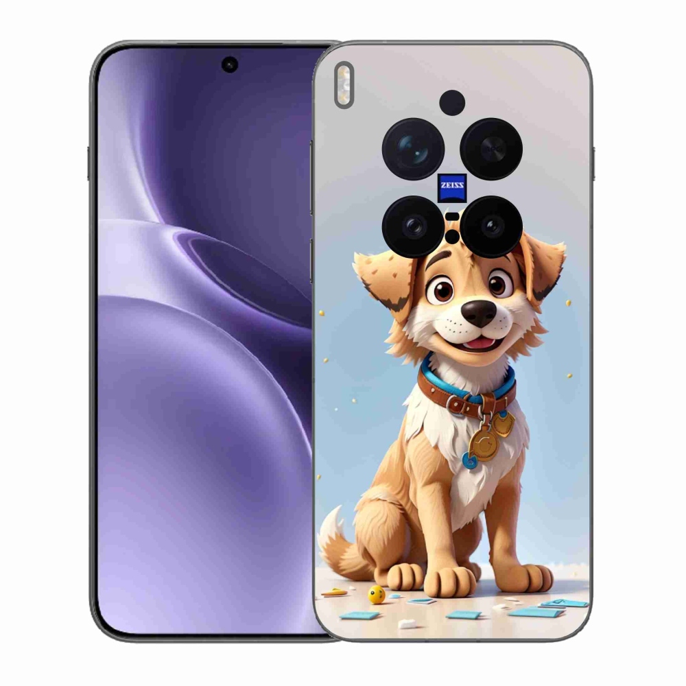 Gelový kryt mmCase na Vivo X300 Pro - kreslené štěně