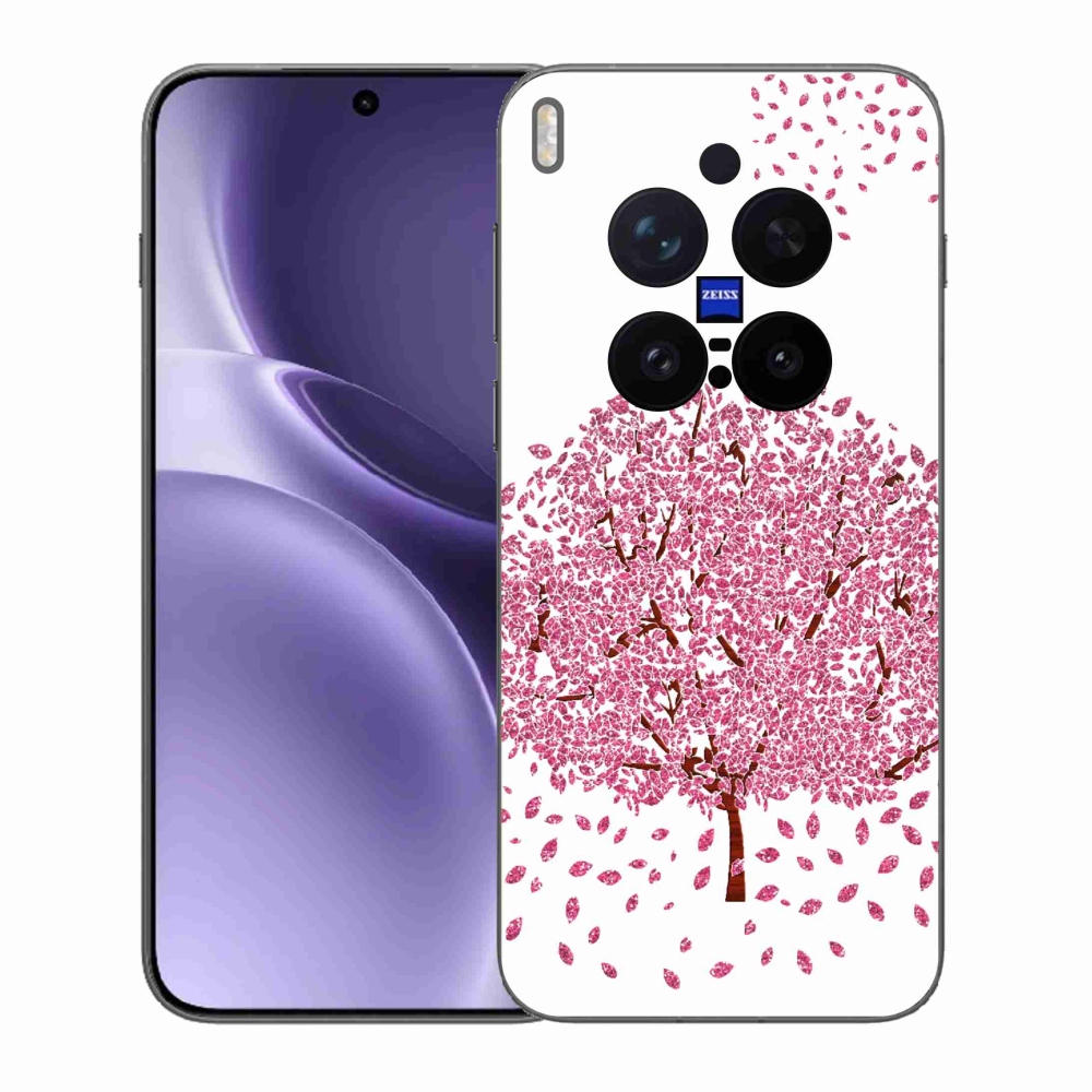 Gelový kryt mmCase na Vivo X300 Pro - kreslený strom s listy