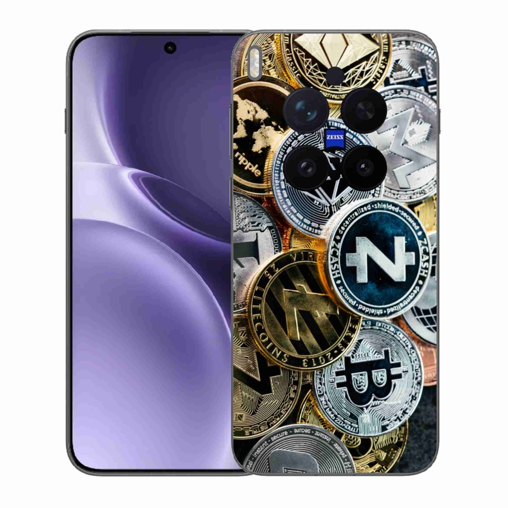 Gelový kryt mmCase na Vivo X300 Pro - kryptoměny