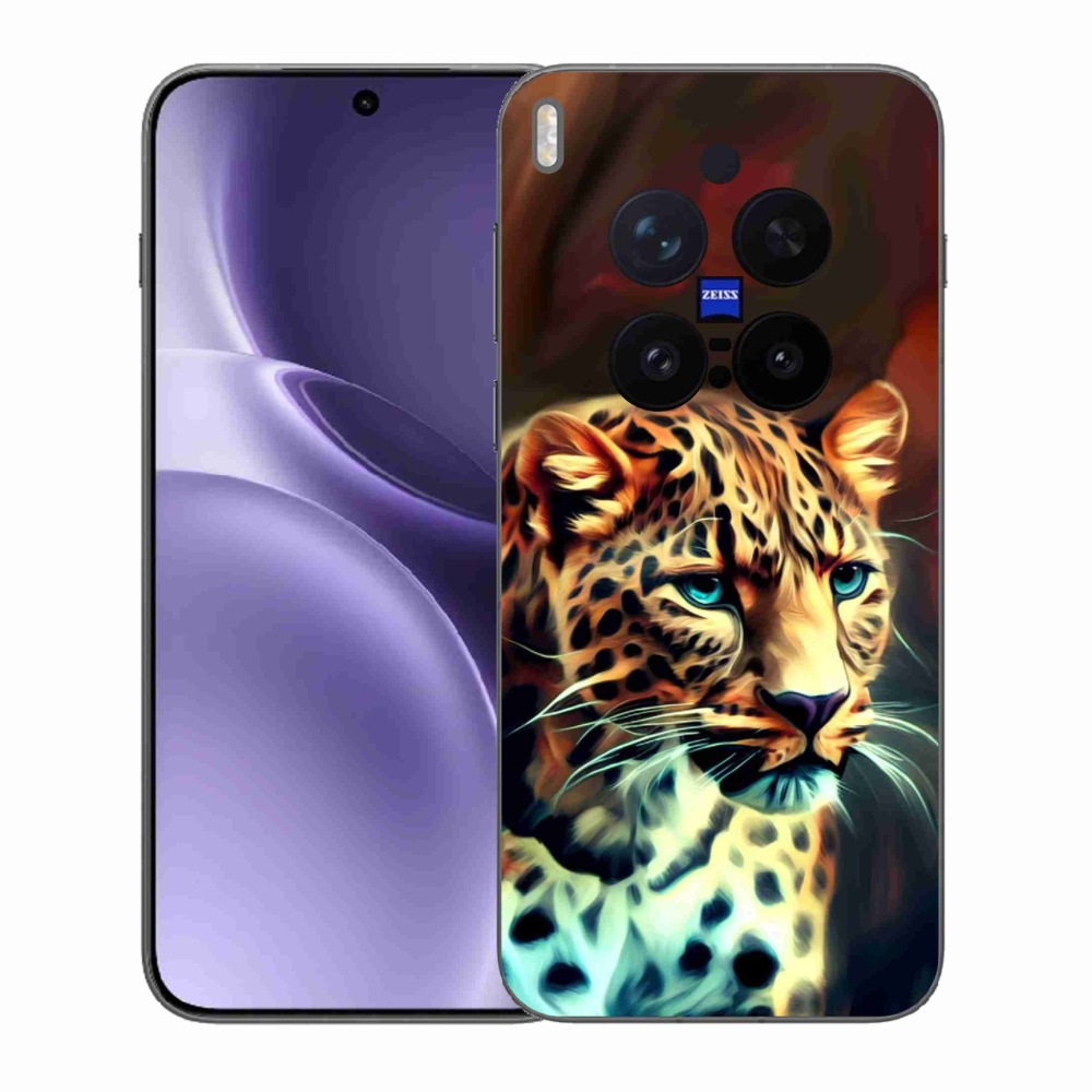 Gelový kryt mmCase na Vivo X300 Pro - leopard