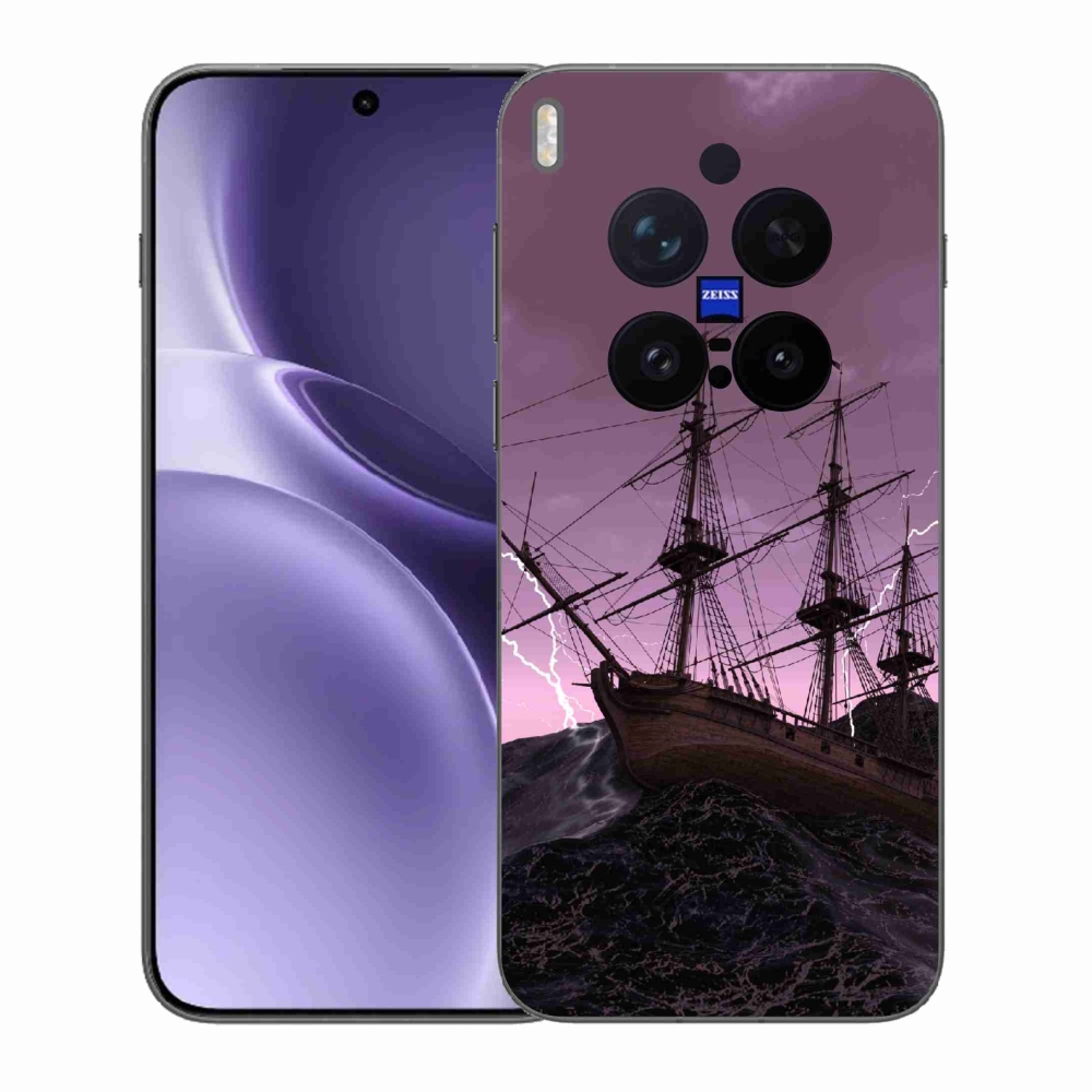 Gelový kryt mmCase na Vivo X300 Pro - loď v bouři