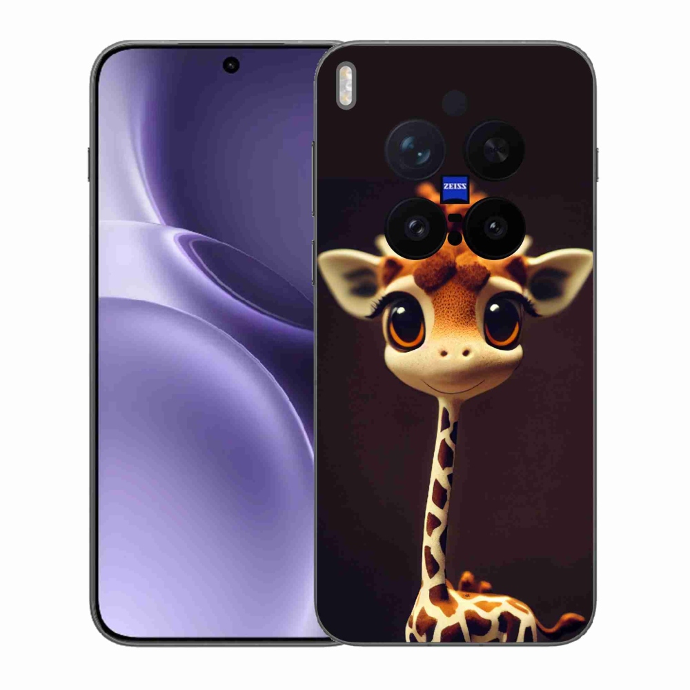 Gelový kryt mmCase na Vivo X300 Pro - malá žirafa