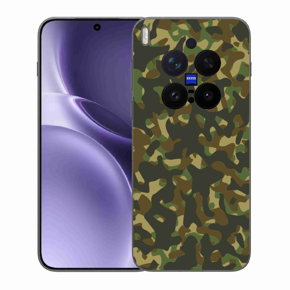 Gelový kryt mmCase na Vivo X300 Pro - maskáčový vzor 1