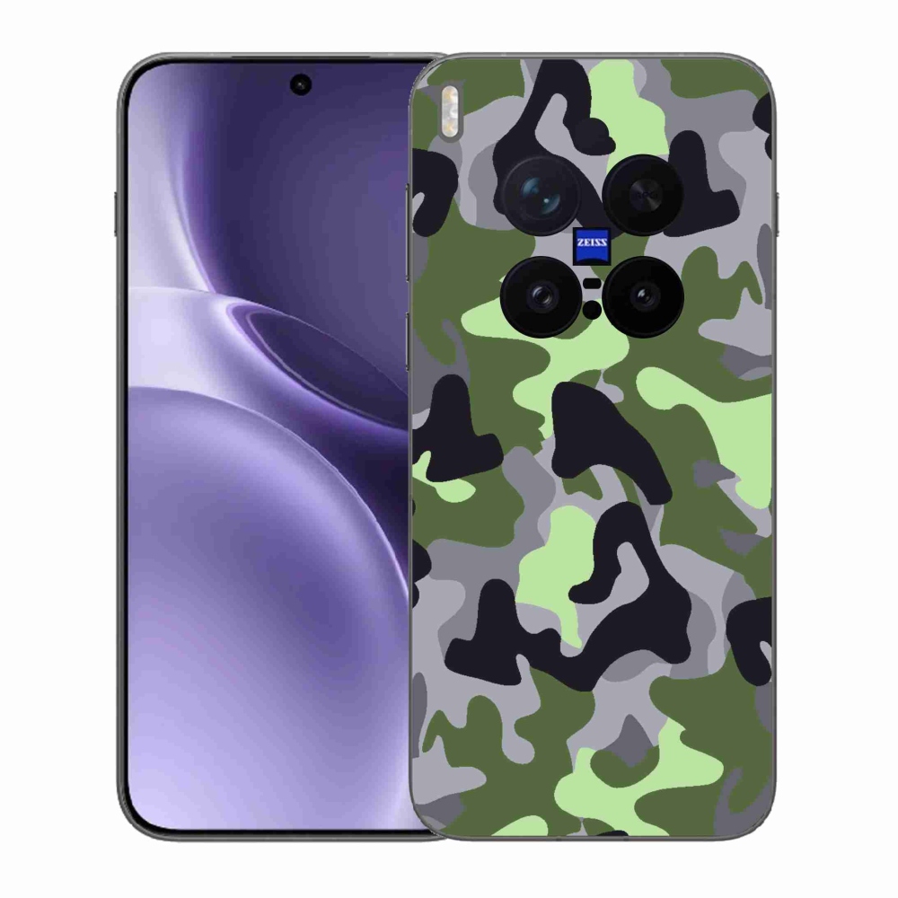 Gelový kryt mmCase na Vivo X300 Pro - maskáčový vzor 7