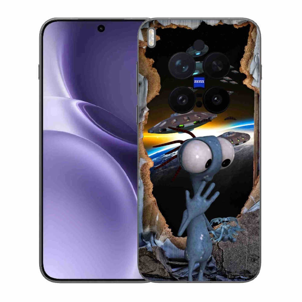 Gelový kryt mmCase na Vivo X300 Pro - mimozemšťan