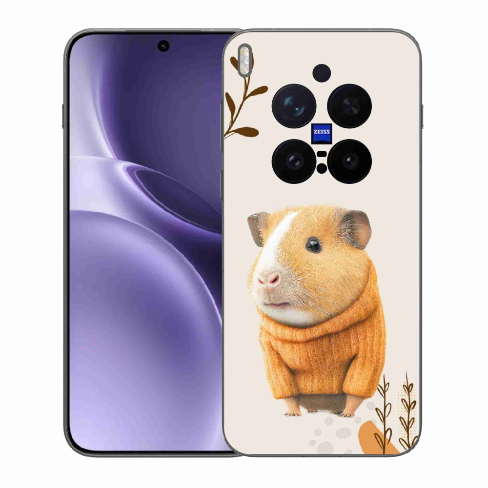 Gelový kryt mmCase na Vivo X300 Pro - morče ve svetru