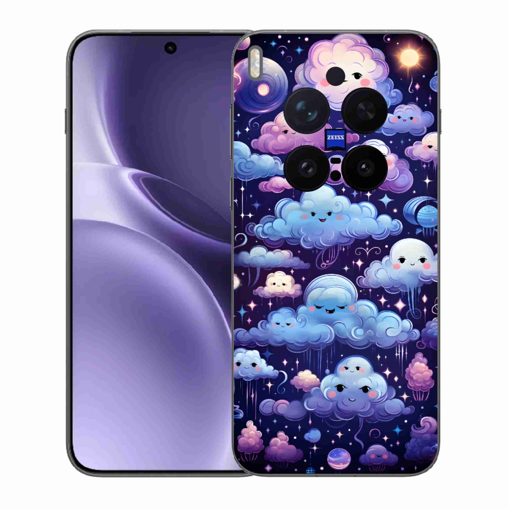 Gelový kryt mmCase na Vivo X300 Pro - mráčky