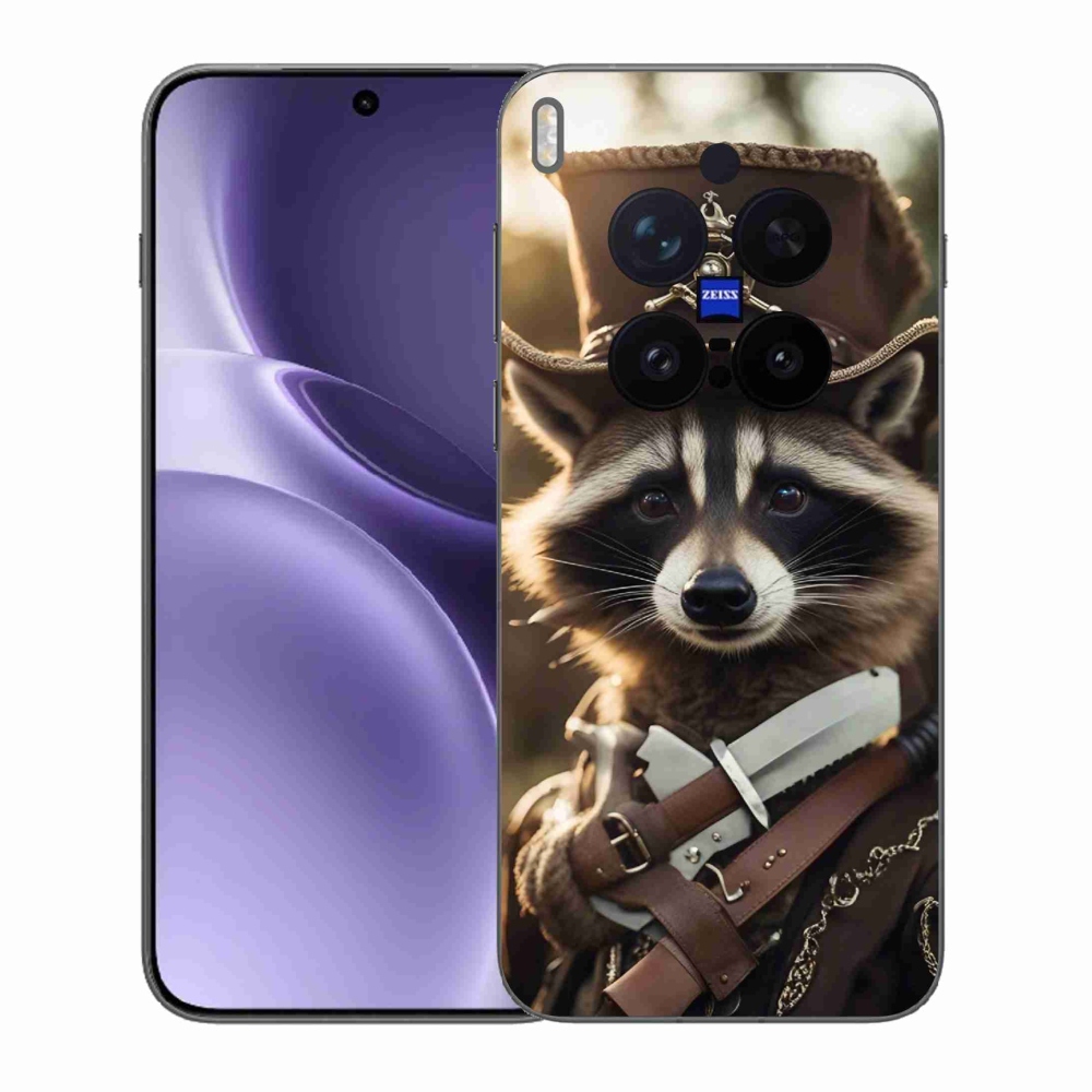 Gelový kryt mmCase na Vivo X300 Pro - mýval v uniformě