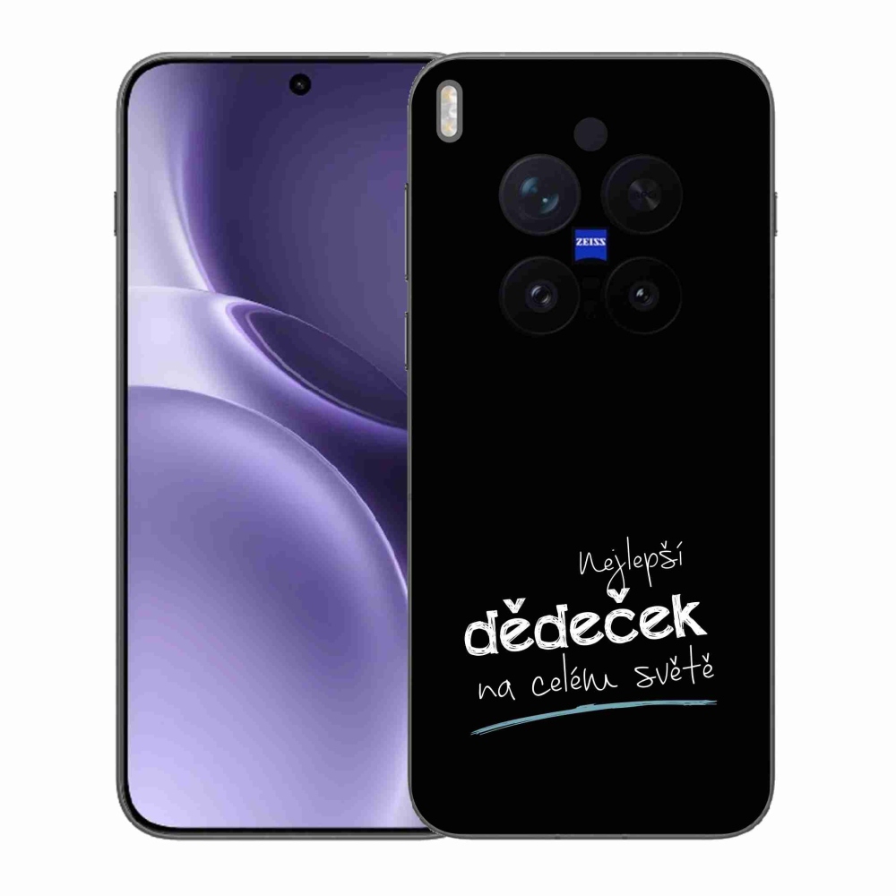 Gelový kryt mmCase na Vivo X300 Pro - nejlepší dědeček 3 černé pozadí