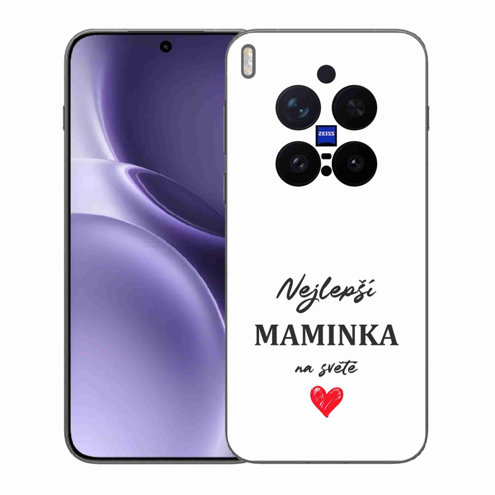 Gelový kryt mmCase na Vivo X300 Pro - nejlepší maminka 1 bílé pozadí