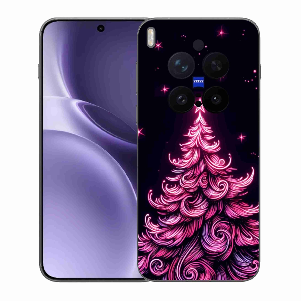 Gelový kryt mmCase na Vivo X300 Pro - neonový vánoční stromek 2