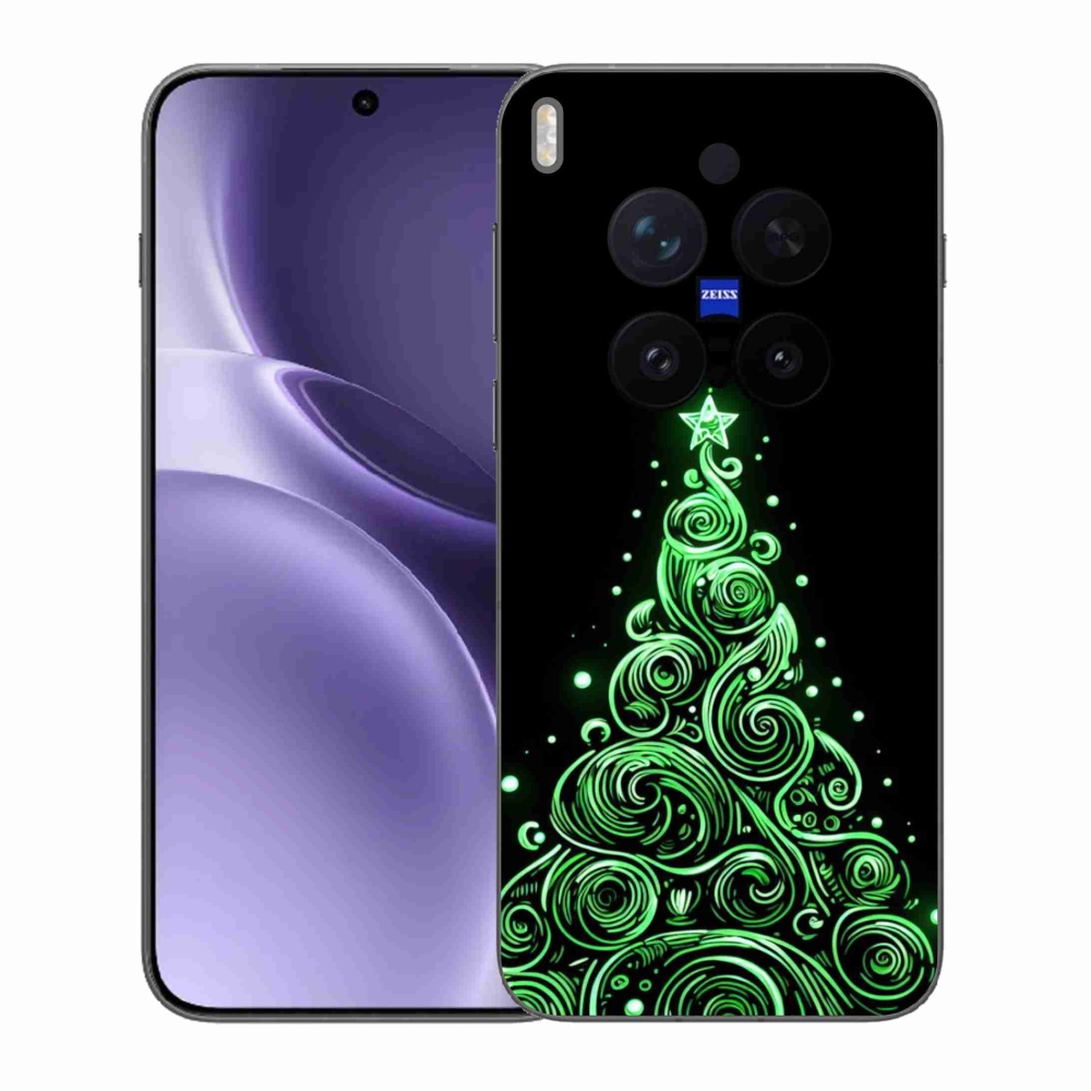 Gelový kryt mmCase na Vivo X300 Pro - neonový vánoční stromek 3