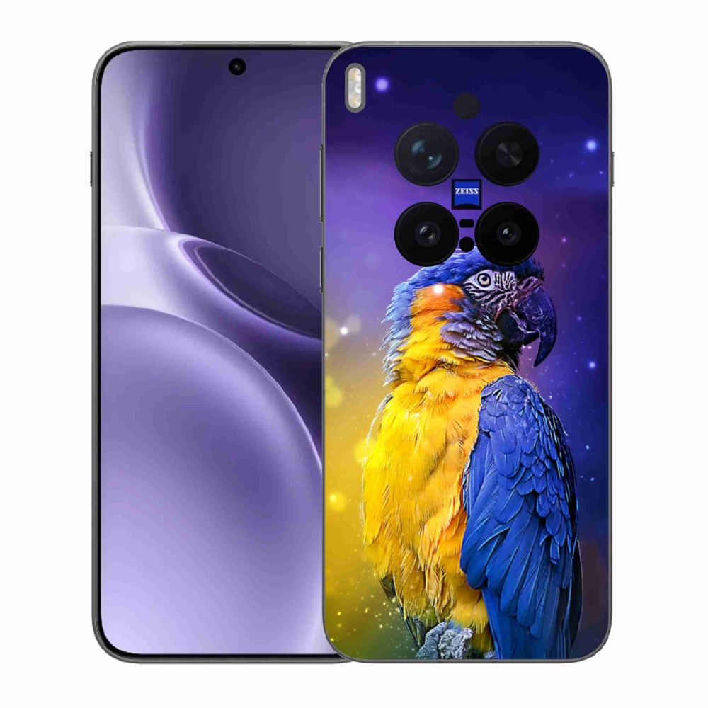 Gelový kryt mmCase na Vivo X300 Pro - papoušek ara 1