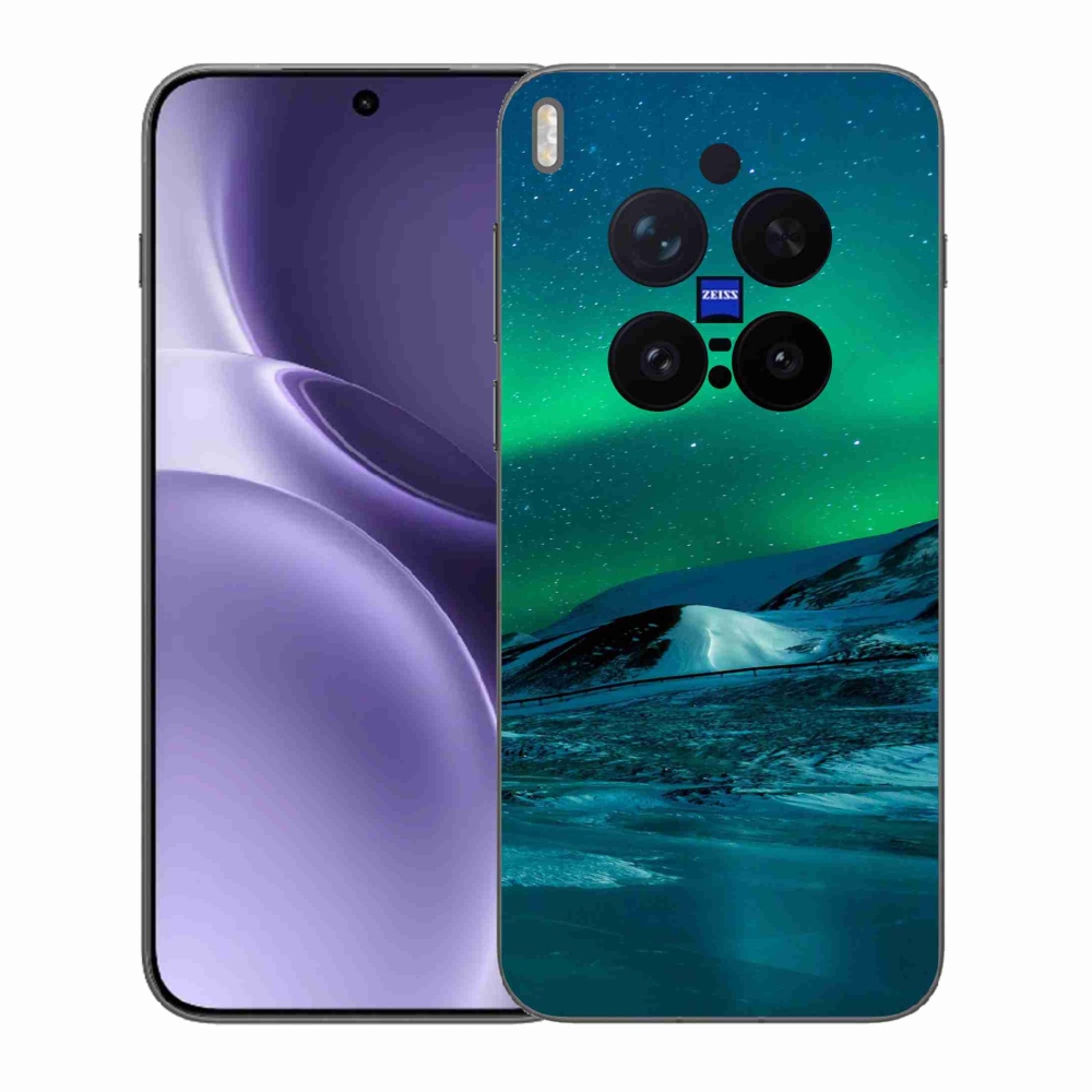 Gelový kryt mmCase na Vivo X300 Pro - polární záře