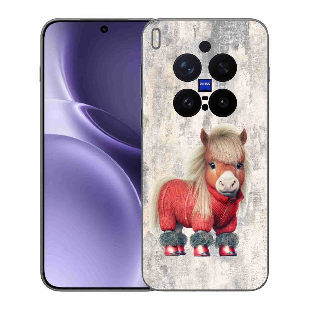 Gelový kryt mmCase na Vivo X300 Pro - poník ve svetru