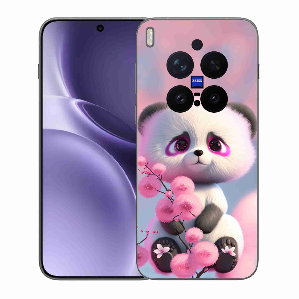 Gelový kryt mmCase na Vivo X300 Pro - roztomilá panda 1