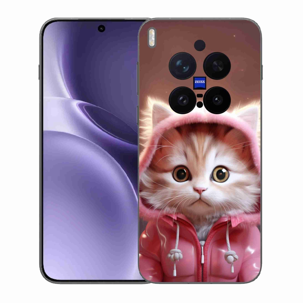 Gelový kryt mmCase na Vivo X300 Pro - roztomilé kotě 3