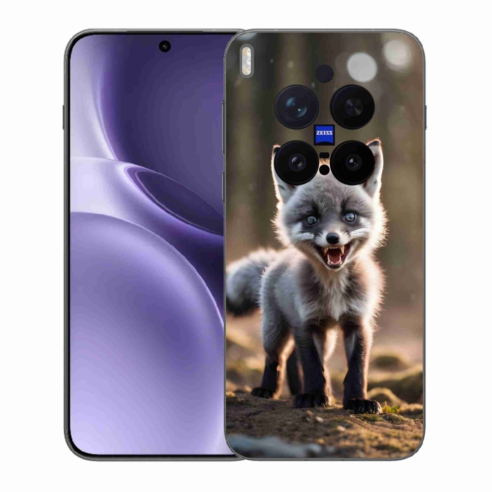 Gelový kryt mmCase na Vivo X300 Pro - rozzuřená liška