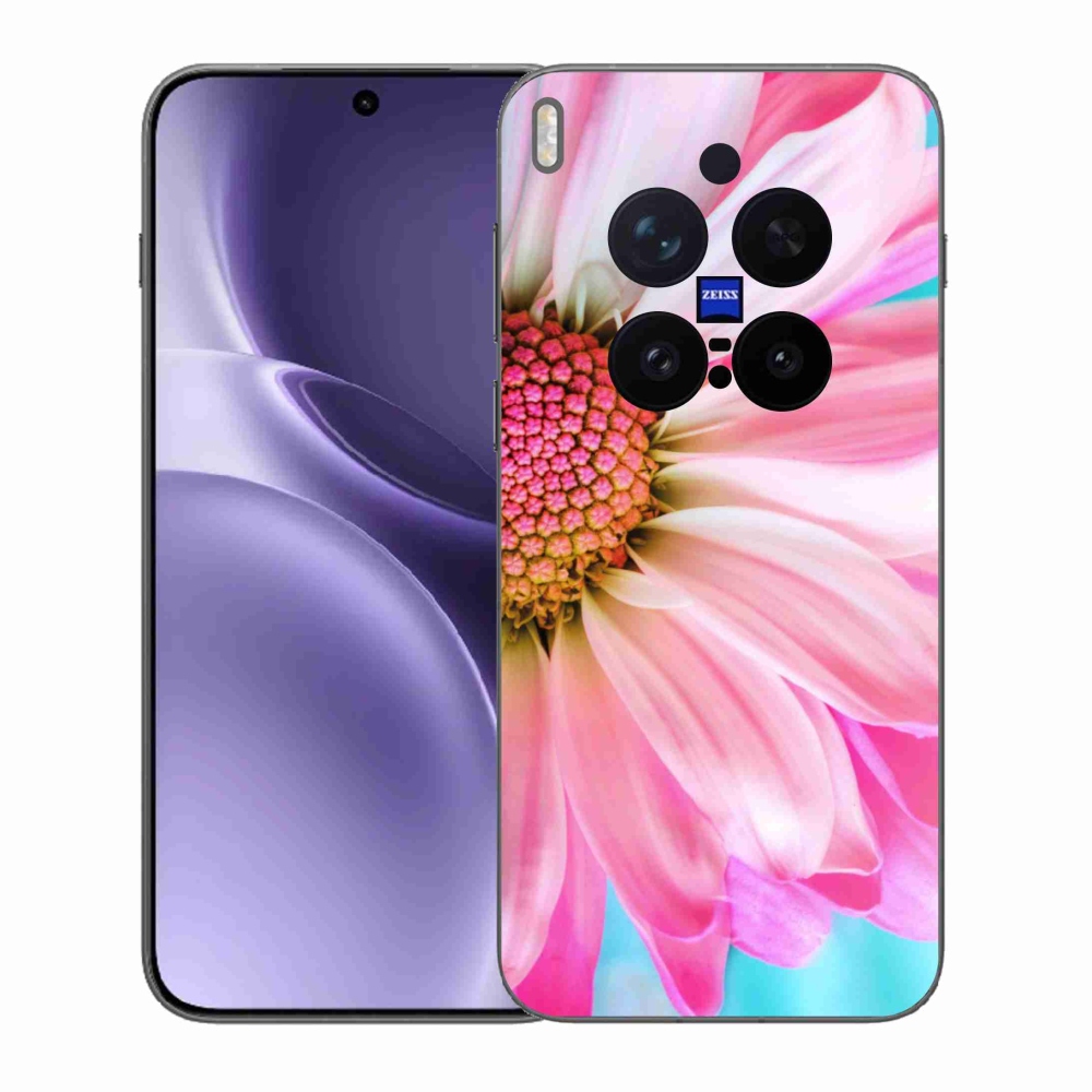 Gelový kryt mmCase na Vivo X300 Pro - růžová květina