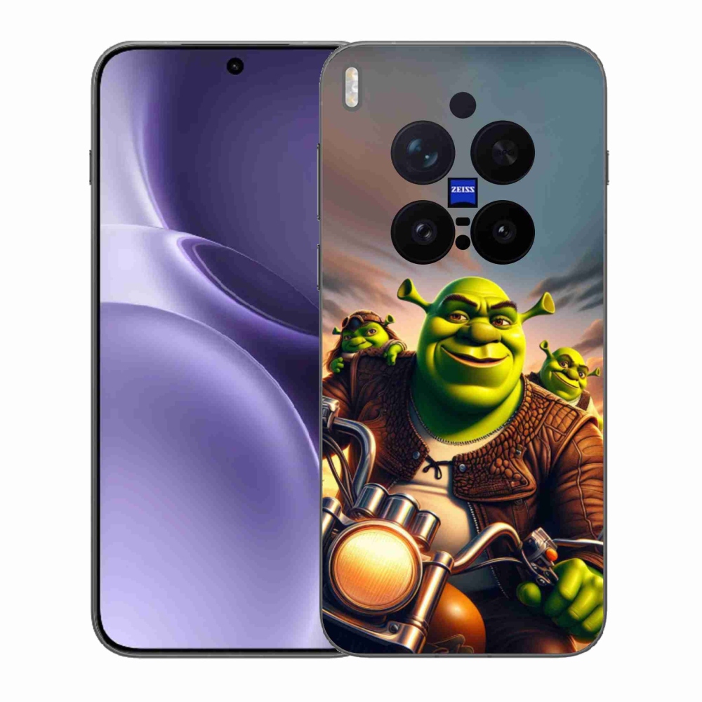 Gelový kryt mmCase na Vivo X300 Pro - shrek na motorce